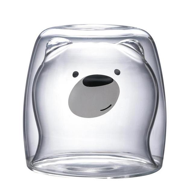 3D Lovely Panda Glass