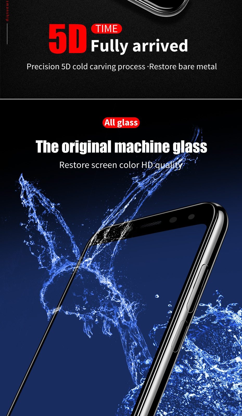 5D Screen Protector Tempered Glass
