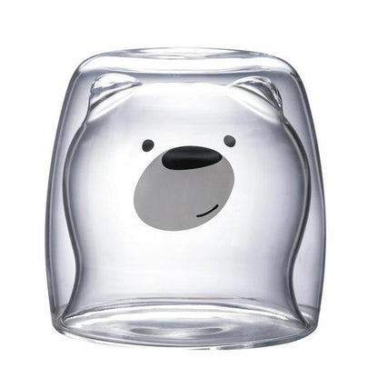 3D Lovely Panda Glass